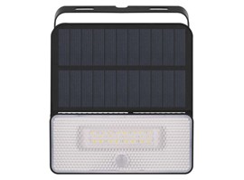 Emos Solární LED reflektor SOLO s pohybovým čidlem, černý, neutrální bílá