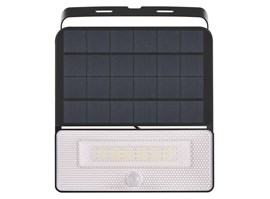 Emos Solární LED reflektor SOLO s pohybovým čidlem, černý, neutrální bílá