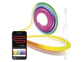 Emos GoSmart ohebný LED pásek NEON bílý, 3 m, 24 W, RGBIC stmívatelný, WiFi