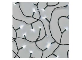 Emos LED vánoční řetěz, 4 m, venkovní i vnitřní, studená bílá, programy, časovač