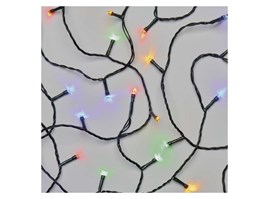 Emos LED vánoční řetěz, 12 m, venkovní i vnitřní, multicolor, programy, časovač