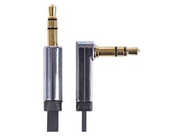 JACK kabel 3,5mm stereo, vidlice - 3,5mm zásuvka 1m