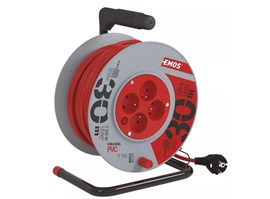 Emos P19430 PVC prodlužovací kabel na bubnu - 4 zásuvky 30m