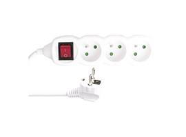 Emos Prodlužovací kabel s vypínačem – 3 zásuvky, 3m, 3x 1,5mm2
