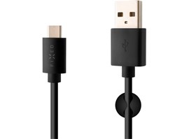 Datový a nabíjecí kabel FIXED s konektorem USB-C, USB 2.0, 3A, černý