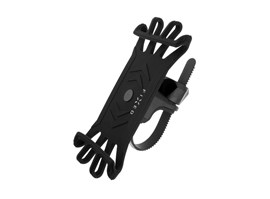 Silikonový držák mobilního telefonu na kolo FIXED Bikee, černý