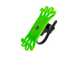 Silikonový držák mobilního telefonu na kolo FIXED Bikee, limetkový