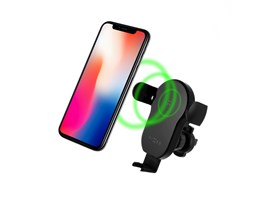 Automatický držák do auta s rychlým bezdrátovým nabíjením FIXED Matic, 15W, černý