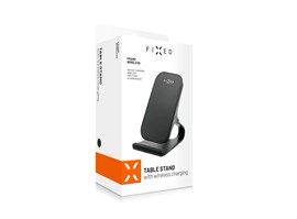 Stojánek s rychlým bezdrátovým nabíjením FIXED Frame Wireless, 15W, černý