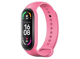 Silikonový řemínek FIXED Silicone Strap pro Xiaomi Mi Band 5/ Mi Band 6, růžový