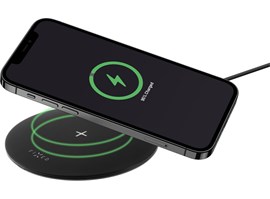 Podložka pro rychlé bezdrátové nabíjení telefonu FIXED SlimPad, 15W, černá