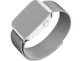 Síťovaný nerezový řemínek FIXED Mesh Strap pro Apple Watch 42/44/45mm, stříbrný
