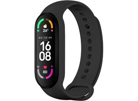 Silikonový řemínek FIXED Silicone Strap pro Xiaomi Band 7/ Mi Band 6/ Mi Band 5, černý