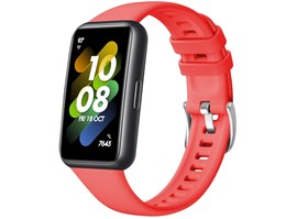 Silikonový řemínek FIXED Silicone Strap pro Huawei Band 7, červený