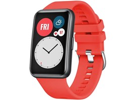 Silikonový řemínek FIXED Silicone Strap pro Huawei Watch FIT, červený