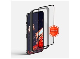 Prémiové ochranné tvrzené sklo FIXED Armor s aplikátorem pro Apple iPhone 12/12 Pro, černé