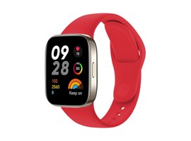 Silikonový řemínek FIXED Silicone Strap pro Xiaomi Redmi Watch 3, červený