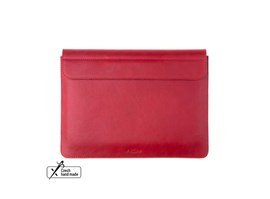 Kožené pouzdro FIXED Oxford pro Apple MacBook Air 15,3" (2023) M2, červené