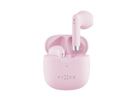 Bezdrátová TWS sluchátka FIXED Pods, růžová