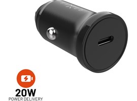 Autonabíječka FIXED s USB-C výstupem a podporou PD, 20W, černá