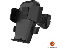 Univerzální držák do auta FIXED Iconiq Lock s úchytem do ventilační mřížky, černý