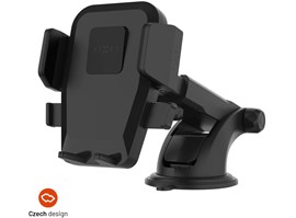 Univerzální držák do auta FIXED Iconiq XXL s dlouhou přísavkou na sklo nebo na palubní desku, černý