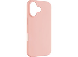 Zadní pogumovaný kryt FIXED Story pro Apple iPhone 16, růžový