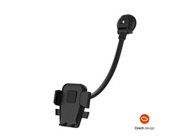 Univerzální držák do auta FIXED Iconiq Flex XL na sklo nebo na palubní desku, černý 