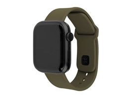 Set silikonových řemínků FIXED Silicone Sporty Strap pro Apple Watch 38/40/41mm, olivový