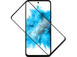 Ochranné tvrzené sklo FIXED Full-Cover pro Motorola Moto G15/Power, černé