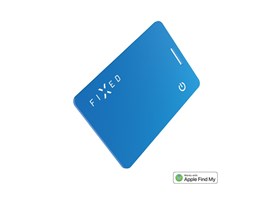 Smart tracker FIXED Tag Card 2 s podporou Find My, bezdrátové nabíjení, modrý
