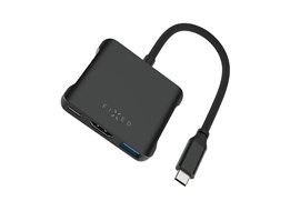 5-portový hliníkový USB-C FIXED HUB Quadri, pro notebooky, 140W, PD 3.1, vesmírně černá