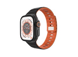 Magnetický řemínek FIXED Silicone Magnetic Strap pro Apple Watch 44/45/46/49mm, černý