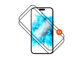 Tvrzené sklo FIXED Full-Cover s aplikátorem pro Apple iPhone 17, 2ks, černé