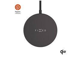 Bezdrátová nabíječka FIXED MagPad Slim s Qi2, podporou MagSafe, 15W, černá