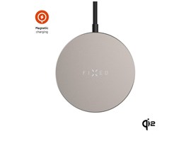 Bezdrátová nabíječka FIXED MagPad Slim s Qi2, podporou MagSafe, 15W, titanová