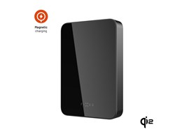 Powerbanka FIXED MagZen 10 Crystal s bezdrátovým nabíjením se standardem Qi2 a podporou MagSafe, 10 000 mAh, černá