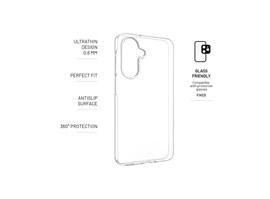 Ultratenký TPU gelový kryt FIXED Story Slim pro Samsung Galaxy A17 4G/5G, 0,6 mm, čirý
