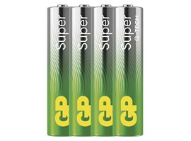 GP alkalická baterie SUPER AAA (LR03) 4PP