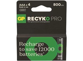 GP nabíjecí baterie ReCyko Pro AAA (HR03) 4PP