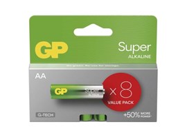 GP Alkalická baterie GP Super AA (LR6), 8 ks