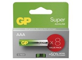 GP Alkalická baterie GP Super AAA (LR03), 8 ks