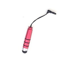 Kapacitní stylus RING Red se šňůrkou a zásuvkou