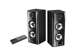 GENIUS repro SP-HF2800 BT/ 2.0/ 60W/ Dřevěné/ Bluetooth/ USB/ dálkové ovládání