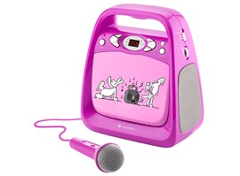 CD přehrávač GoGEN Bob a Bobek KARAOKE růžový