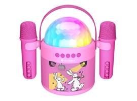 Přenosný reproduktor GoGEN Bob a Bobek DISCO růžová