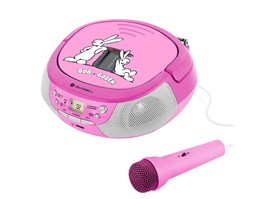 Radiopřijímač s CD GoGEN Bob a Bobek růžová