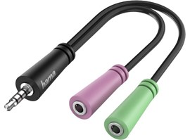 Hama 200352 redukce 2xjack 3,5mm/jack 4pól. Vidlici