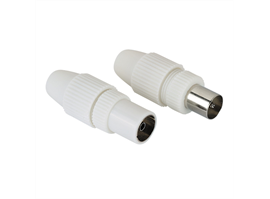 Hama 205212 set konektorů koax vidlice+zásuvka IEC rovná