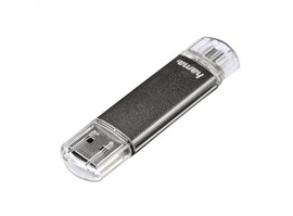 Hama flashPen "Laeta Twin" 16 GB 10 MB/s, šedá
